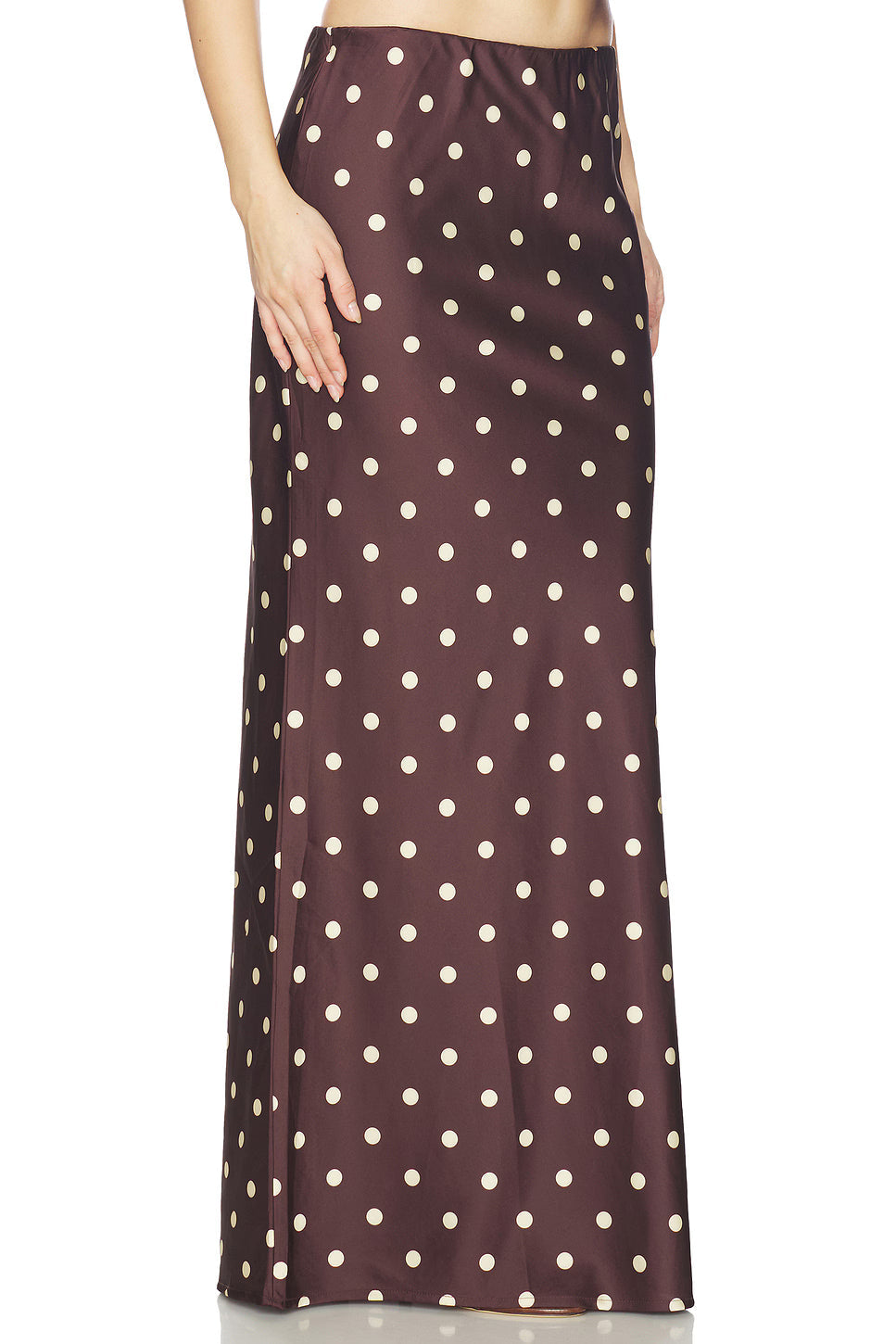 Retro Polka Dot Maxi Skirt