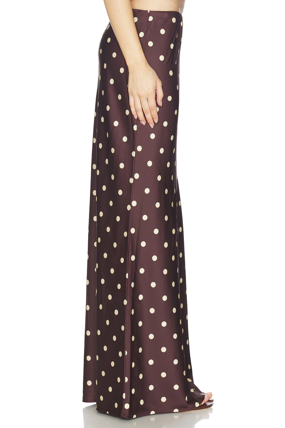Retro Polka Dot Maxi Skirt